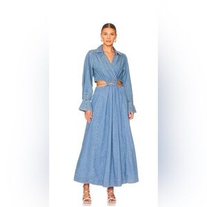 Johnathan Simkhai Denim Maxi Dress